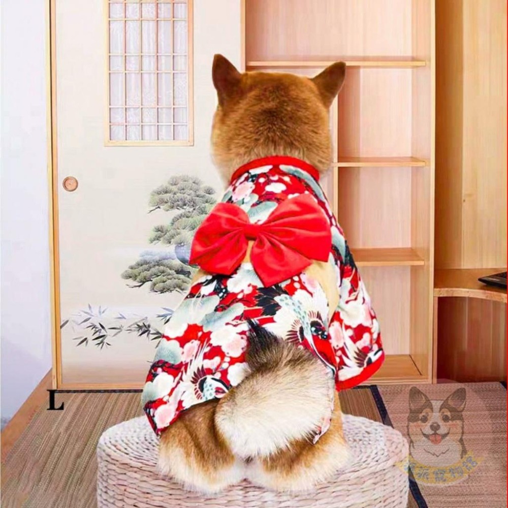 寵物和服🇯🇵 狗衣服 狗狗衣服 寵物衣服 貓咪衣服 小狗衣服 日系 日式 寵物變裝 柴犬博美吉娃娃貴賓狗比熊臘腸貓衣服-細節圖2