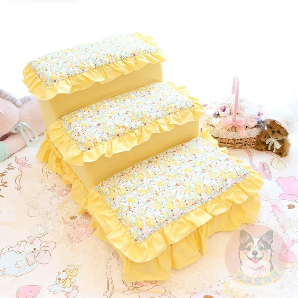 💗公主風樓梯💗 寵物樓梯 狗狗樓梯 狗樓梯 狗用品 狗狗用品 寵物用品 寵物階梯 貓咪樓梯 寵物台階 柯基 臘腸狗-細節圖5