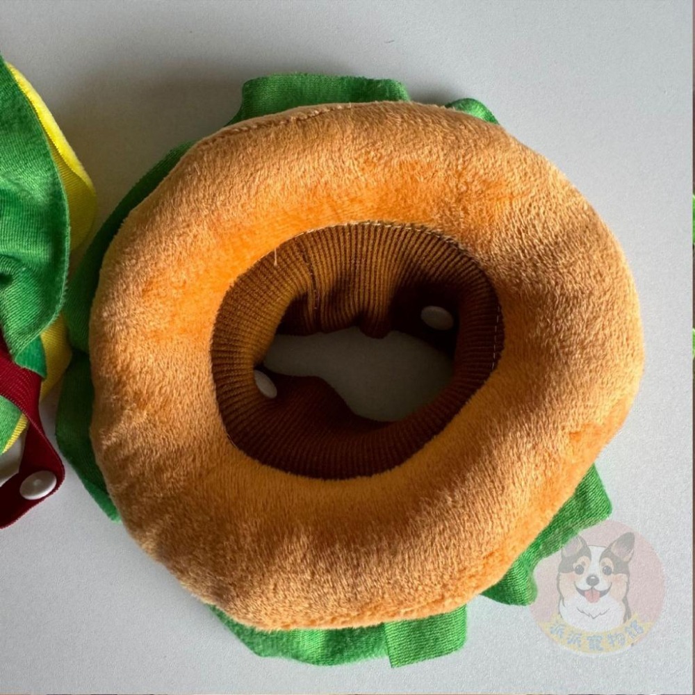 🍔漢堡頭套🍔 寵物頭套 貓咪頭套 狗狗頭套 狗頭套 貓頭套 寵物帽子 狗狗帽子 貓咪帽子 漢堡頭套 寵物配件變裝變身-細節圖6