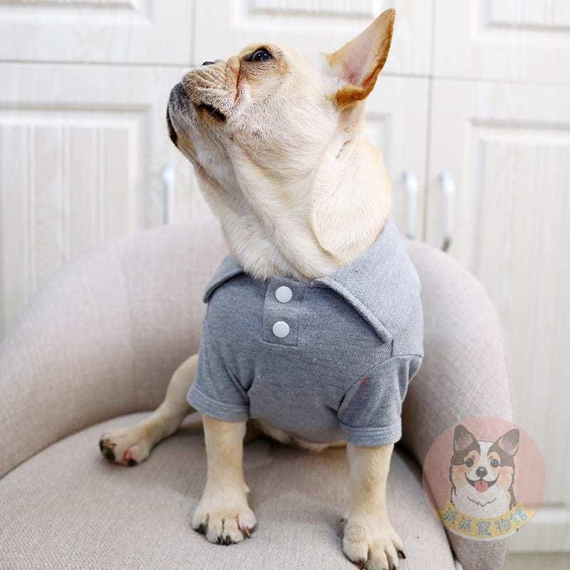 ❤️法鬥POLO衫❤️ 狗衣服 狗狗衣服 寵物衣服 寵物服飾 中小型犬 襯衫 法鬥衣服幼犬博美吉娃娃比熊貴賓狗小狗衣服-細節圖6
