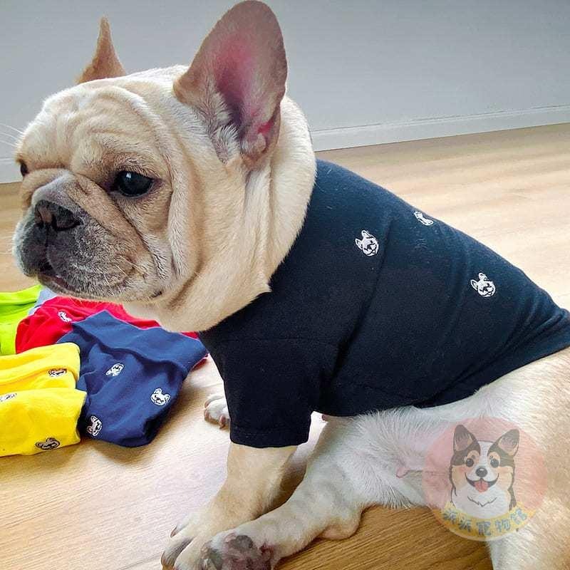 ❤️法鬥POLO衫❤️ 狗衣服 狗狗衣服 寵物衣服 寵物服飾 中小型犬 襯衫 法鬥衣服幼犬博美吉娃娃比熊貴賓狗小狗衣服-細節圖7