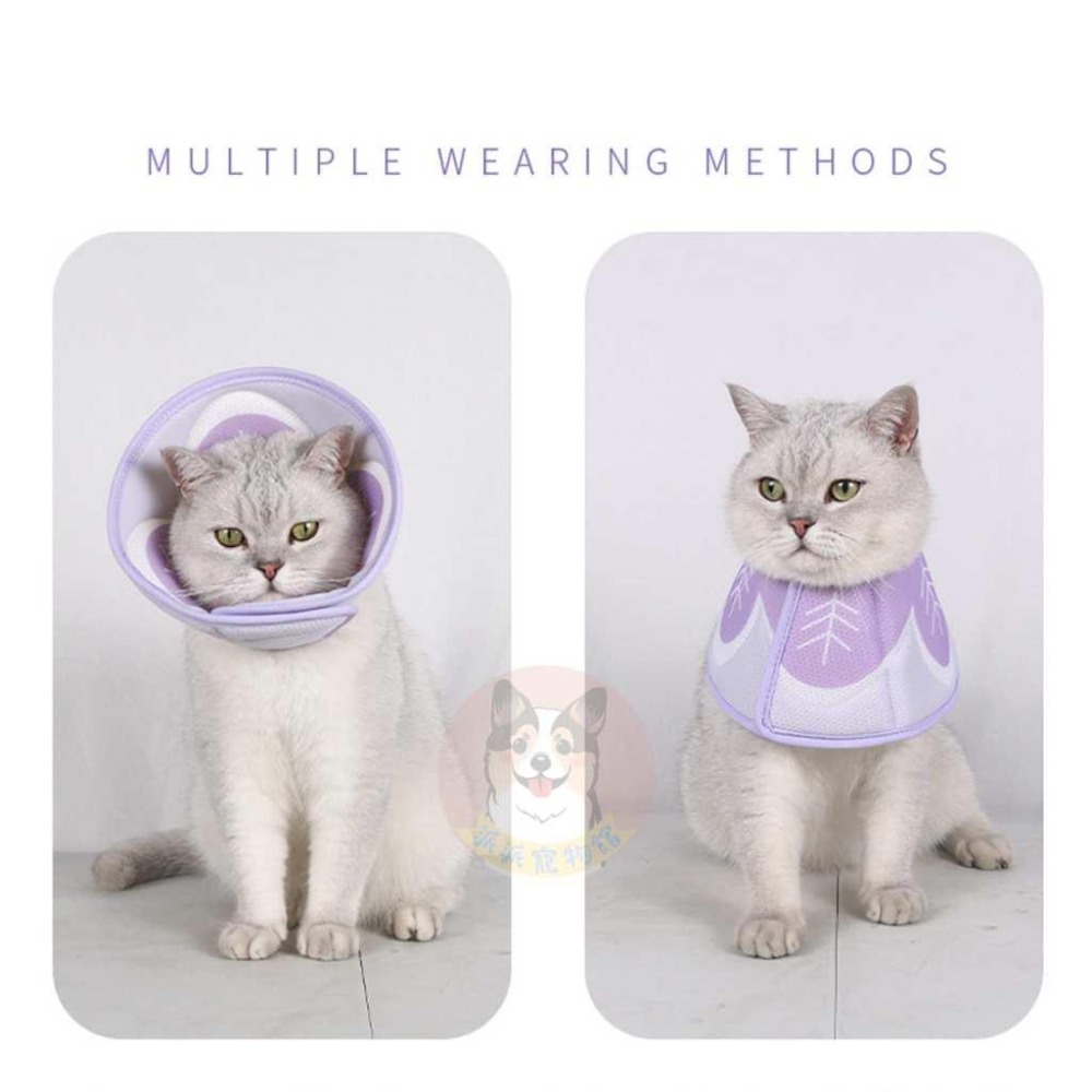 🍐網布透氣頭套🥑 防舔頭套 寵物頭套 狗狗頭套 狗頭套 貓頭套 貓咪頭套 伊莉莎白頭套 防咬防舔頭套羞恥甜甜圈寵物用品-細節圖3