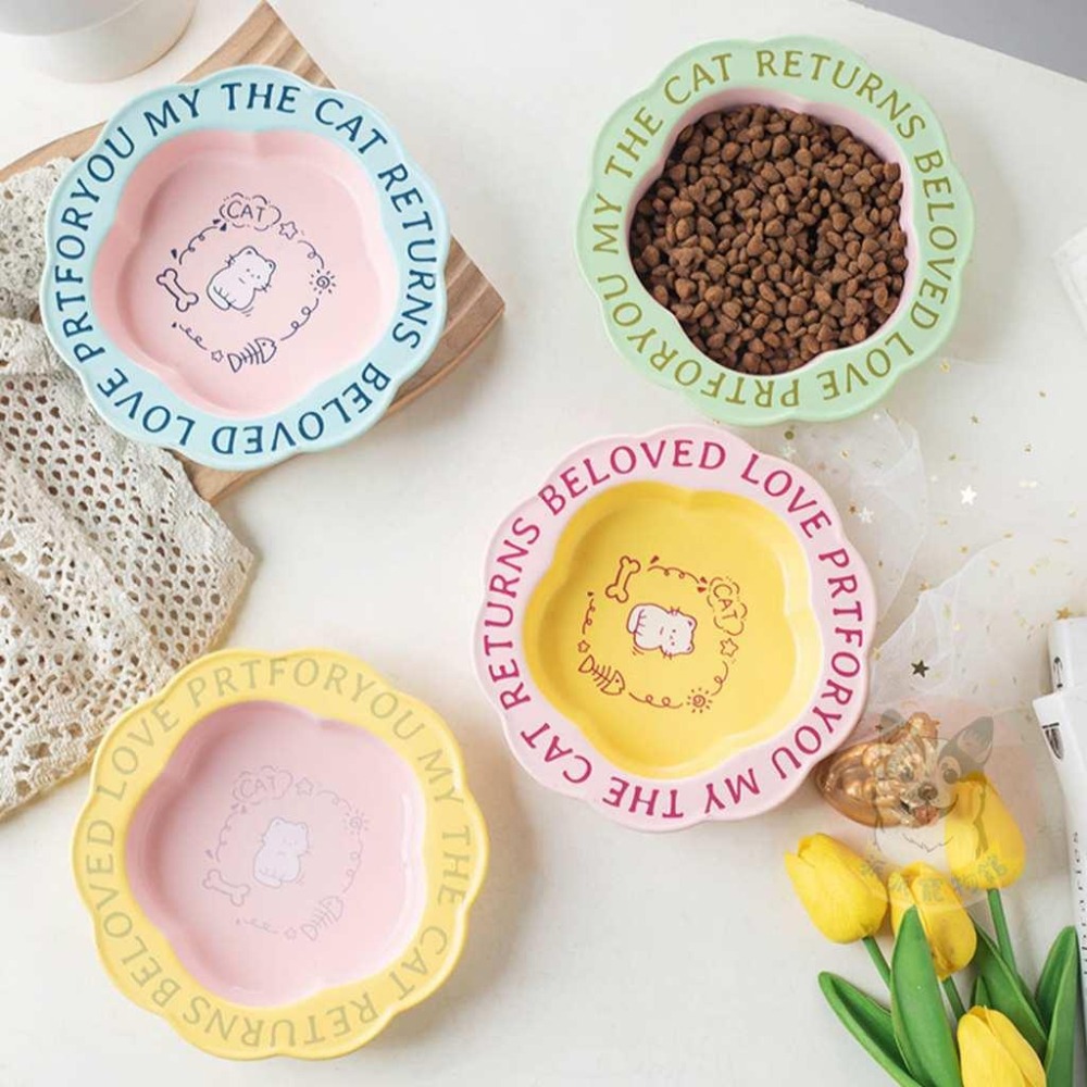 💗馬卡龍木架碗💗 貓碗 寵物碗 貓咪碗 寵物碗架 寵物陶瓷碗 貓碗架 貓咪飼料碗 貓咪碗架 貓用品 護頸碗 寵物碗架貓-細節圖7