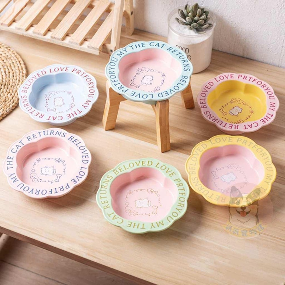 💗馬卡龍木架碗💗 貓碗 寵物碗 貓咪碗 寵物碗架 寵物陶瓷碗 貓碗架 貓咪飼料碗 貓咪碗架 貓用品 護頸碗 寵物碗架貓-細節圖8