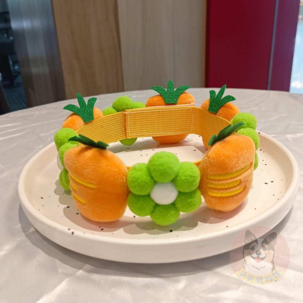 🍓水果小花項圈🍉 寵物項圈 狗狗項圈 柴犬項圈 寵物領巾 黃金獵犬項圈薩摩耶柯基哈士奇柯基小狗中大型犬項圈圍脖項鍊狗配件-細節圖3