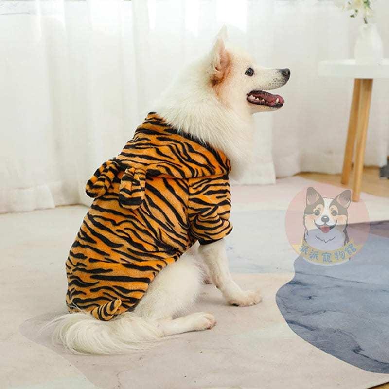 小老虎衣服🐯 狗狗衣服 狗衣服 寵物衣服 大狗衣服 寵物服飾 小狗衣服 黃金獵犬薩摩耶幼犬幼貓柯基貴賓狗臘腸狗柴犬衣服-細節圖3