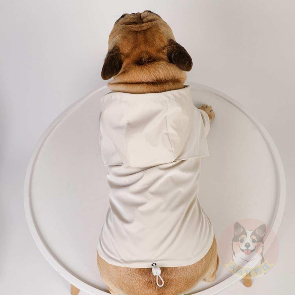 PU糖果色雨衣🍬 法鬥雨衣 狗狗雨衣 狗狗 柯基雨衣 柴犬雨衣 狗雨衣 寵物雨衣 寵物用品 狗狗用品 狗用品 小狗雨衣-細節圖3