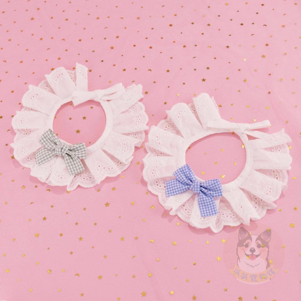 🪄白底格子圍脖🪄 寵物領巾 貓領巾 狗領巾 貓咪領巾 狗狗領巾 貓咪圍巾 貓狗寵物圍巾寵物貓咪配件圍兜口水巾項圈圍脖-細節圖5