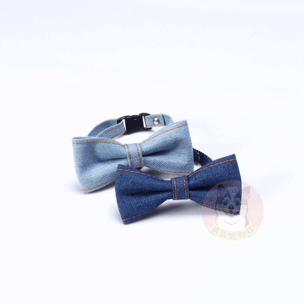 牛仔系列🤠 寵物領帶 貓咪領帶 狗狗領帶 寵物領巾 狗狗領帶 狗領巾 寵物項圈 寵物配件 貓領帶 比熊狗狗貓咪領巾蝴蝶結-細節圖3