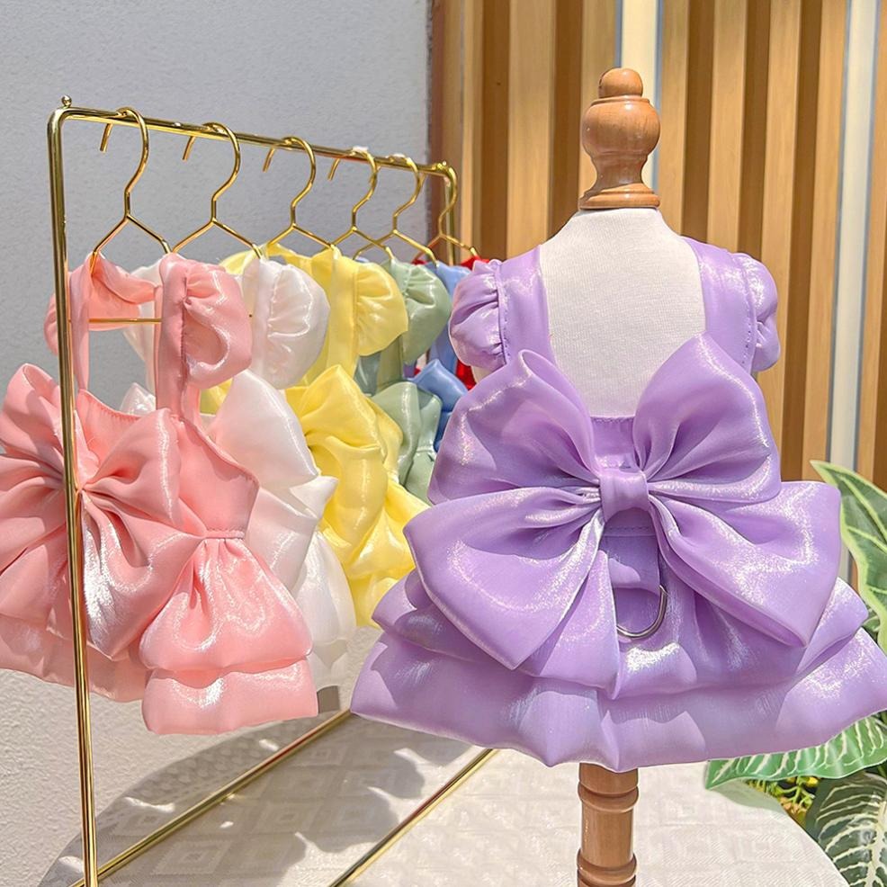 🧚‍♀️寵物婚紗🧚‍♀️ 狗狗衣服 寵物衣服 狗衣服 狗狗婚紗 狗婚紗 狗狗禮服 小狗衣服 貴賓比熊馬爾濟斯博美臘腸衣服-細節圖3