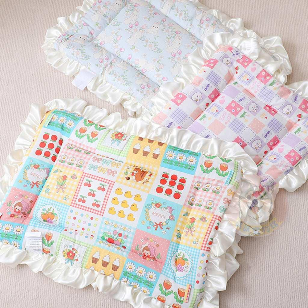 ✨雙面兩用✨ 花邊墊子 寵物墊子 狗狗墊子 狗墊子 貓咪墊子 貓墊子 狗窩 貓窩 寵物睡墊 狗墊貓墊寵物窩墊毛毯法蘭絨-細節圖4