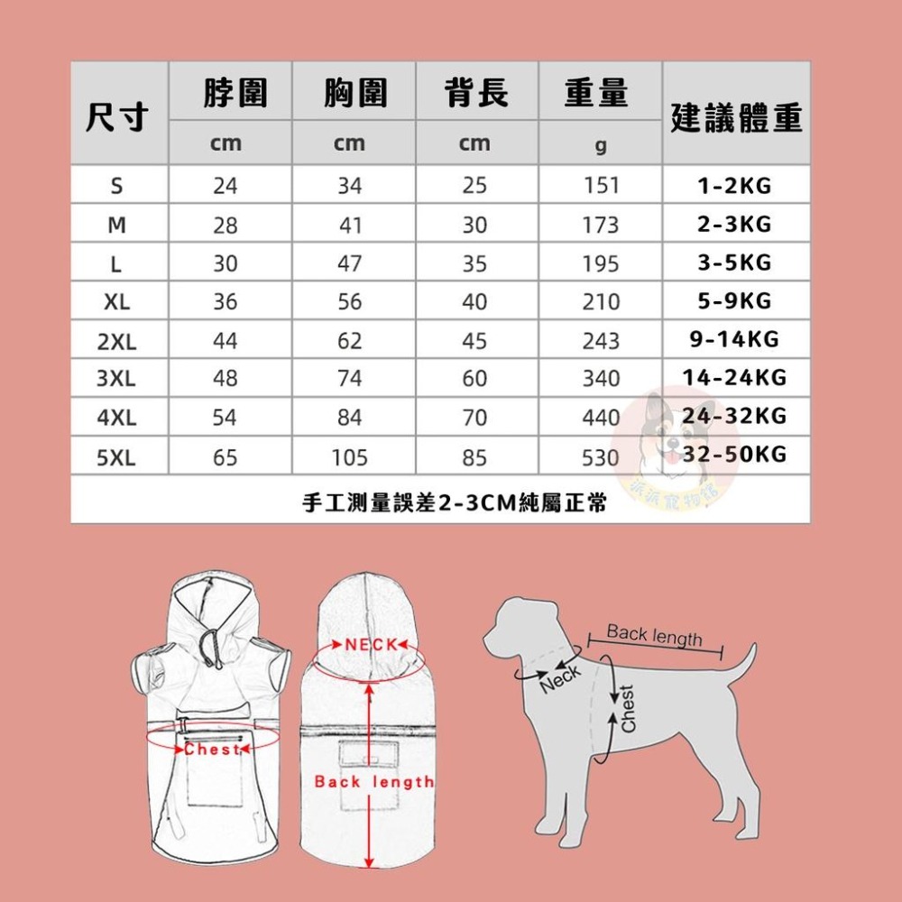 斗篷雨衣👍👍 寵物雨衣 狗狗雨衣 狗雨衣 柴犬雨衣 柯基雨衣 寵物衣服 狗衣服 反光雨衣 大狗雨衣寵狗狗用品物用品狗狗-細節圖2