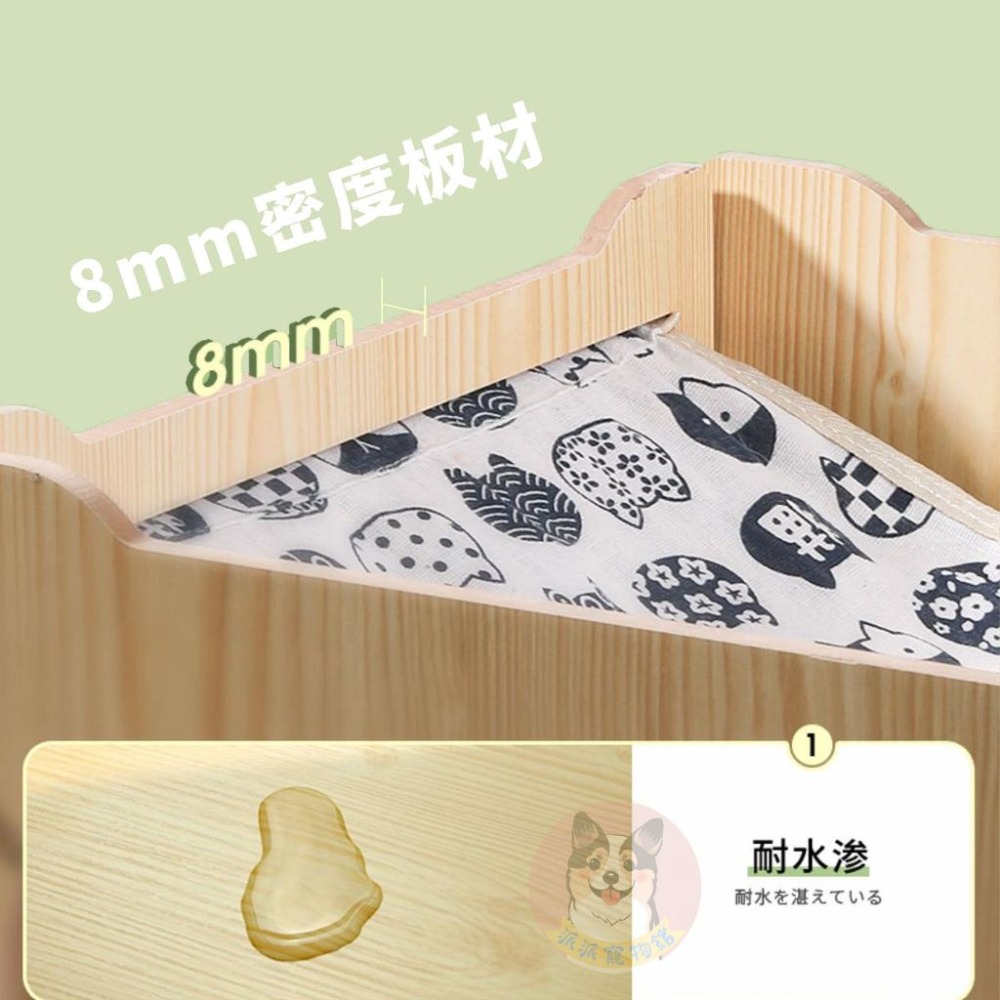 貓咪小木屋🍃 貓窩 貓別墅 木頭貓屋 貓吊床 貓床 寵物窩 貓木屋 貓房 貓屋 寵物床 貓咪窩 木頭貓窩 貓 貓咪床-細節圖5