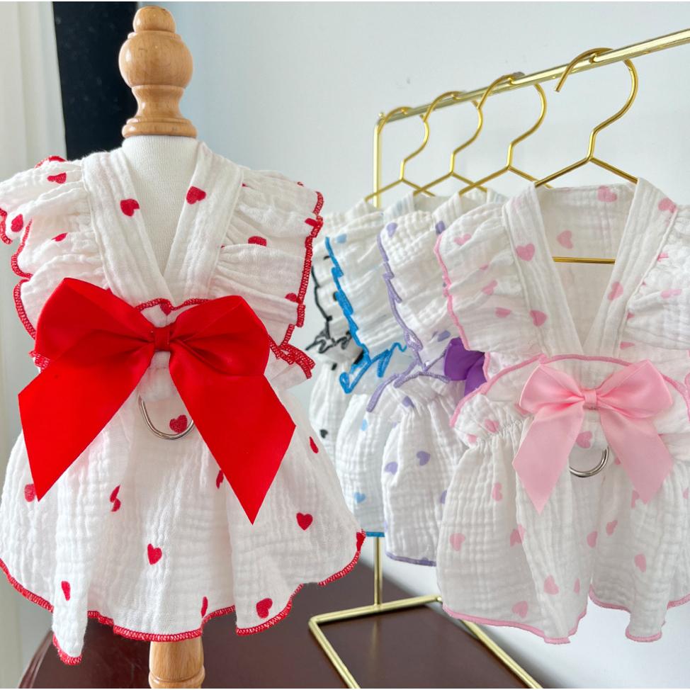 🌺寵物連身裙🌺 寵物衣服 狗衣服 貓衣服 狗狗衣服 貓咪衣服 寵物服飾寵物裙子狗衣服小型犬小狗衣服博美比熊幼犬幼貓衣服-細節圖5