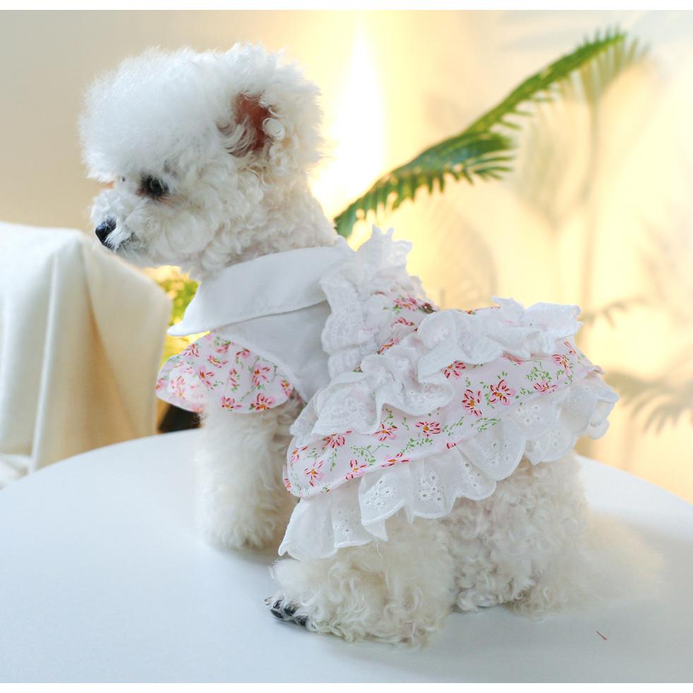 🌺寵物連身裙🌺 寵物衣服 狗衣服 貓衣服 狗狗衣服 貓咪衣服 寵物服飾寵物裙子狗衣服小型犬小狗衣服博美比熊幼犬幼貓衣服-細節圖7