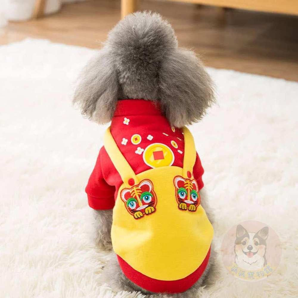 🧨新春系列🌺 貓衣服 狗衣服 寵物衣服 狗狗衣服 貓咪衣服 寵物服飾 幼犬幼貓小狗小貓小型犬寵物狗狗貓咪過年新年開運貓-細節圖4