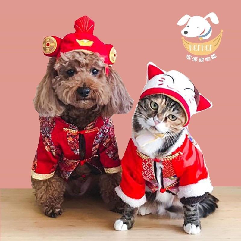 👼寵物造型頭套👼 狗帽子 貓帽 寵物帽 寵物配件 寵物頭套 貓咪頭套貓南瓜狗狗寵物帽子貓咪頭飾可愛招財貓財神爺天使萬聖節-細節圖3