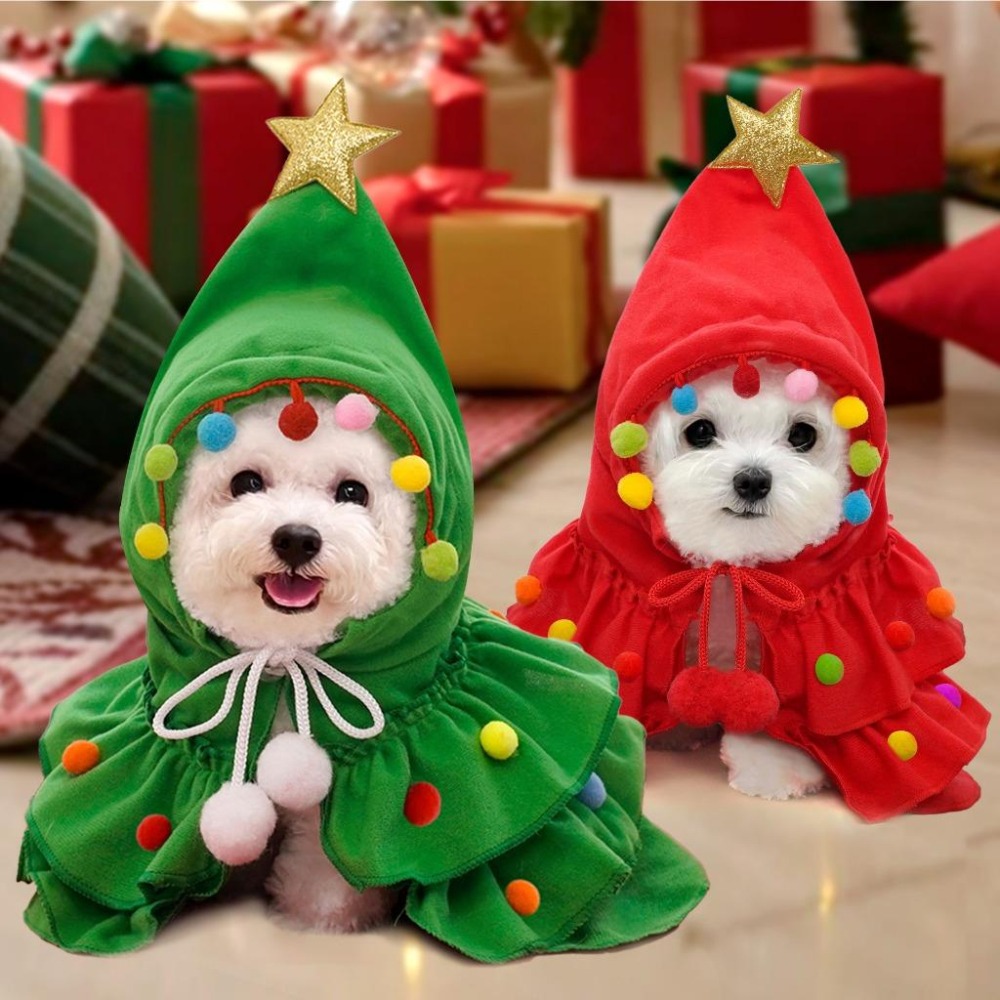 🎄聖誕小披風🎅 寵物配件 寵物披風 寵物斗篷 聖誕披風 聖誕斗篷 狗貓斗篷貓狗衣服寵物聖誕節狗披風貓披風聖誕節交換禮物-細節圖4