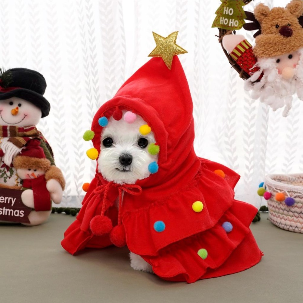 🎄聖誕小披風🎅 寵物配件 寵物披風 寵物斗篷 聖誕披風 聖誕斗篷 狗貓斗篷貓狗衣服寵物聖誕節狗披風貓披風聖誕節交換禮物-細節圖9