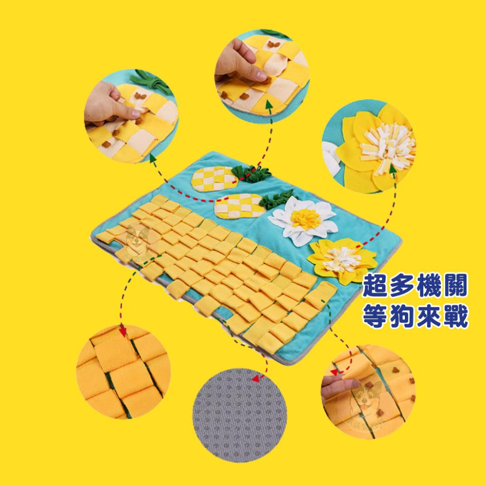 消耗精力🥳 嗅聞墊 幼犬玩具 嗅聞玩具 藏食玩具 聞嗅墊 狗狗玩具 寵物益智玩具 狗玩具寵物玩具小狗玩具狗狗嗅聞寵物墊-細節圖4