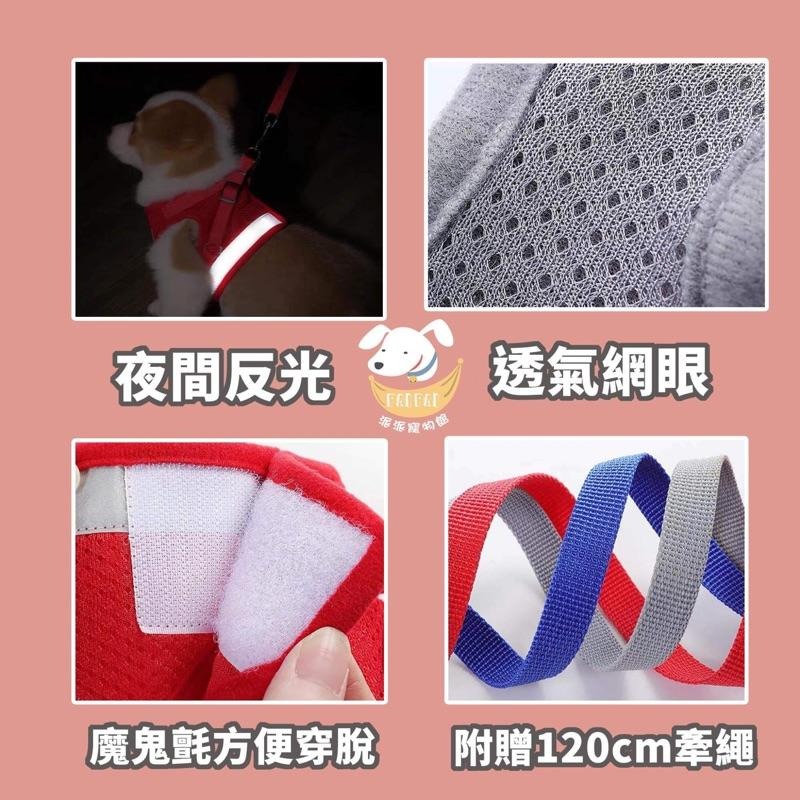 晚上會反光✨寵物胸背帶🐾 胸背帶 狗胸背帶 寵物背帶 狗狗胸背帶 胸背 牽繩 牽引繩小型犬胸背帶狗牽繩狗狗牽繩狗繩狗狗-細節圖5