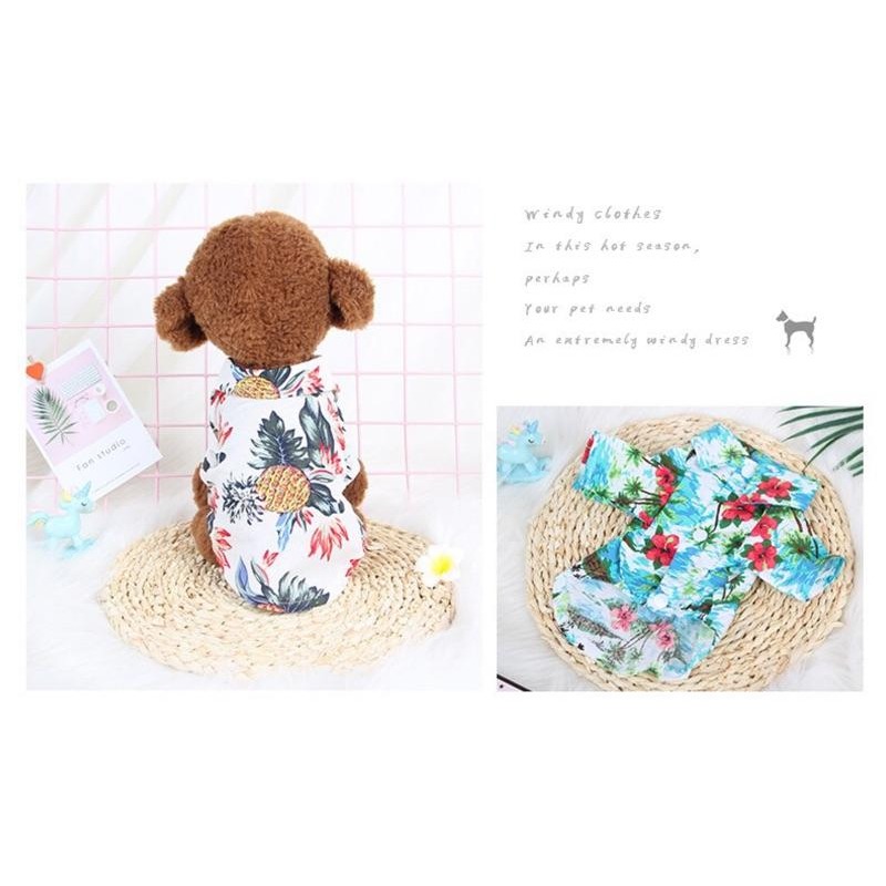 🍍夏威夷襯衫⛱️ 狗狗衣服 寵物衣服 狗狗襯衫 寵物服飾 狗襯衫 貴賓狗博美比熊吉娃娃衣服 貓咪衣服 狗衣服 寵物襯衫-細節圖4