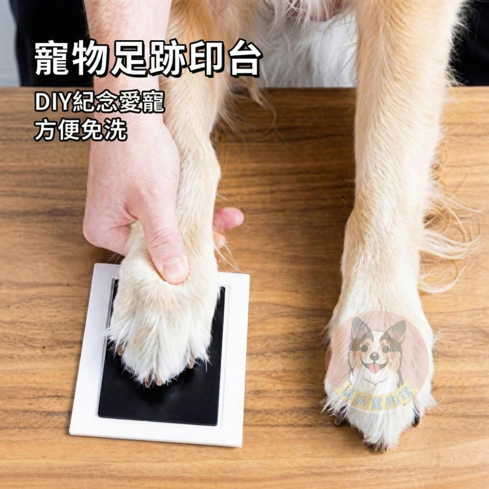 寵物足跡印台👣 寵物紀念品 寵物腳印 狗狗腳印 狗掌 貓掌 貓咪腳印 寵物用品禮物相框印台小狗小貓幼貓幼犬印泥印章可愛-細節圖2