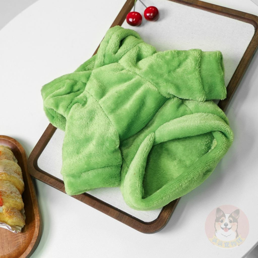 法蘭絨動物帽T🐸 寵物衣服 狗狗衣服 狗衣服 小狗衣服 幼犬衣服 寵物帽T 貓咪衣服 博美貴賓比熊雪納瑞臘腸馬爾濟斯衣服-細節圖4