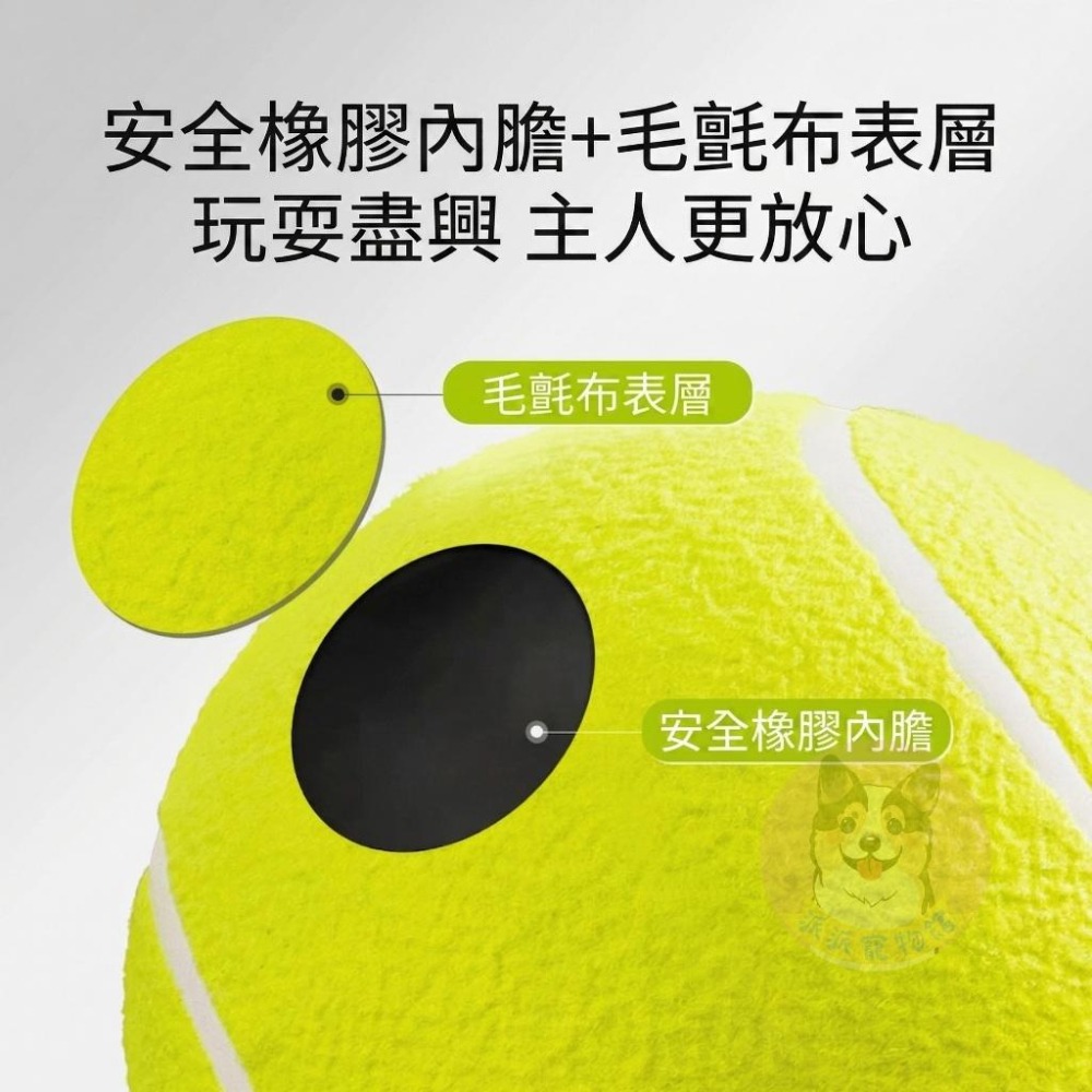 超大網球🤩 巨無霸 寵物玩具球 狗狗球 狗玩具 狗狗玩具 寵物玩具 邊牧黃金 狗玩具球狗球 大球球 打氣筒 狗狗大玩具球-細節圖2