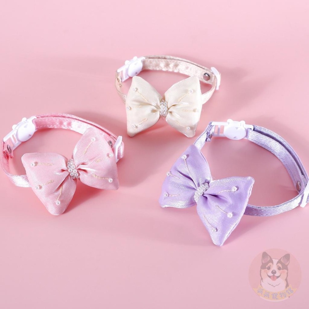 💘蝴蝶結項圈💘 貓項圈 狗項圈 寵物項圈 貓咪項圈 狗狗項圈 貓咪用品 橘貓小狗小貓小型犬貓幼貓幼犬和風項圈頸圈飾品-細節圖5