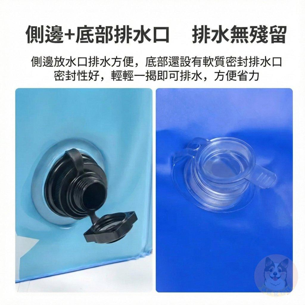 圓形折疊澡盆/泳池💦 大狗澡盆 大狗游泳池 狗狗泳池 狗狗洗澡盆 狗澡盆 貓咪澡盆 寵物澡盆狗狗用品大型犬小型犬中型犬-細節圖2