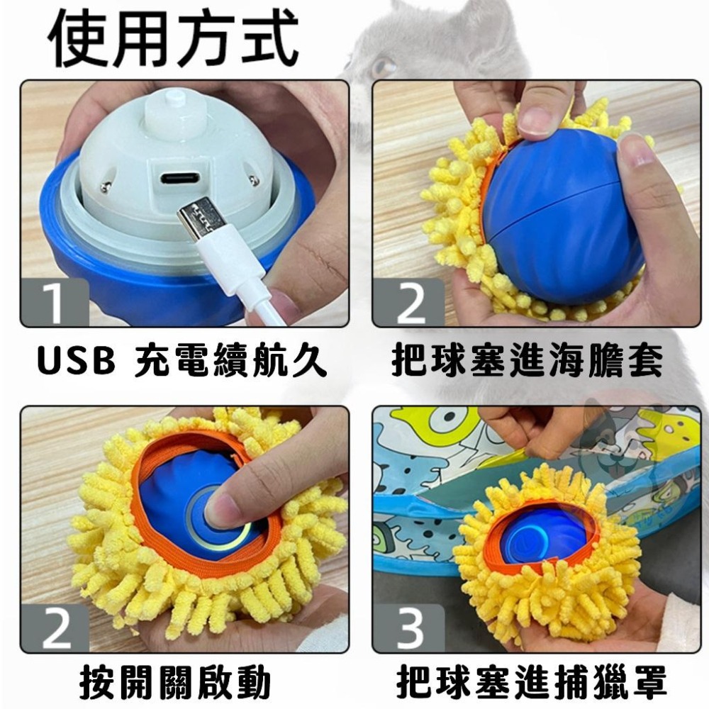 捕罩/電動逗貓球😼 貓咪玩具 貓玩具 幼貓玩具 電動玩具 電動球 貓球 貓咪捕獵罩 貓咪電動球 貓咪罩子 寵物玩具電動球-細節圖2