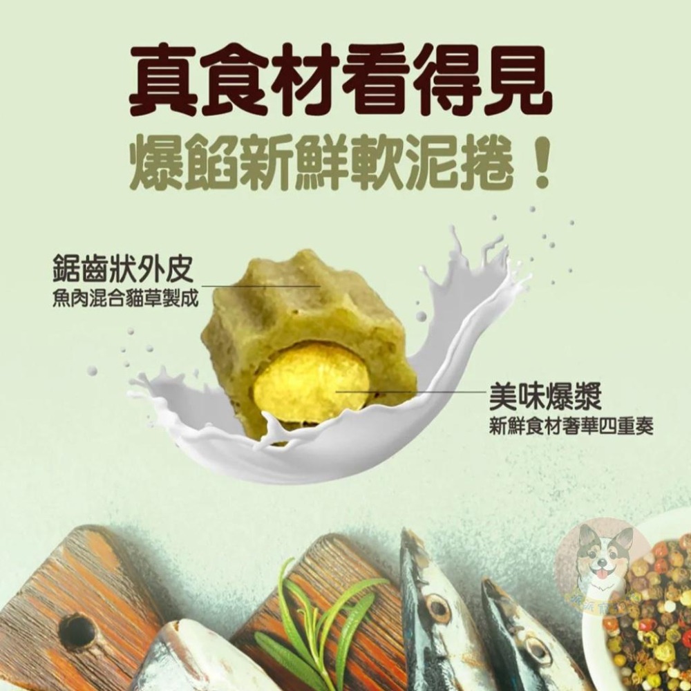 歐姆貓貓草潔牙軟泥捲🍀 貓零食 貓潔牙餅 貓咪點心 貓條 鮭魚 鮪魚 隨手包 貓咪零食 干貝羊奶 貓咪潔牙餅 潔齒 幼貓-細節圖2