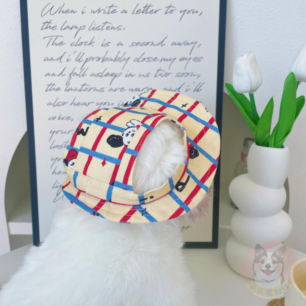 帆布漁夫帽❤️ 寵物帽子 狗狗帽子 狗帽子 貓咪帽子 遮陽帽 寵物帽 寵物配件 漁夫帽 小型犬 小狗帽 貓帽 寵物配件-細節圖5