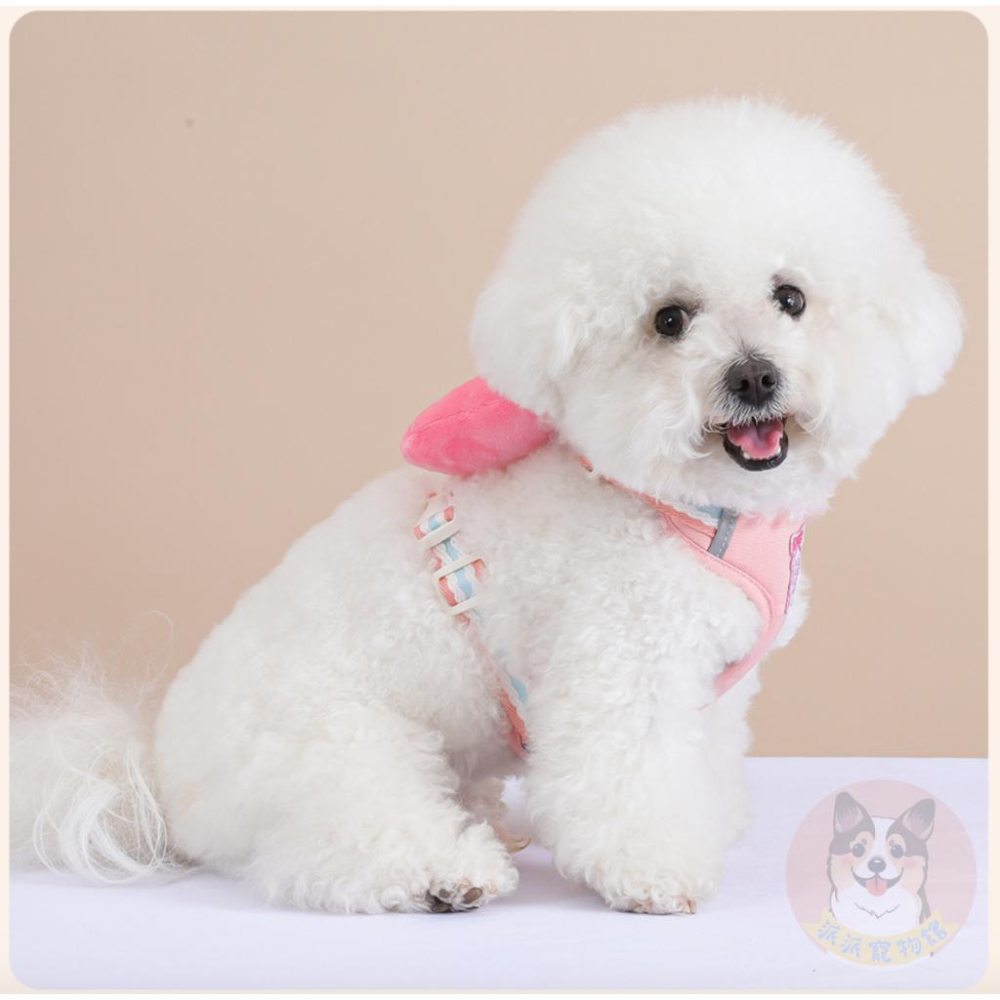 🎀毛絨立體蝴蝶結胸背帶🎀 寵物胸背帶 狗狗胸背帶 貓咪胸背帶 狗胸背帶 貓胸背帶幼犬胸背帶小型犬胸背帶胸背狗胸背寵物背帶-細節圖5