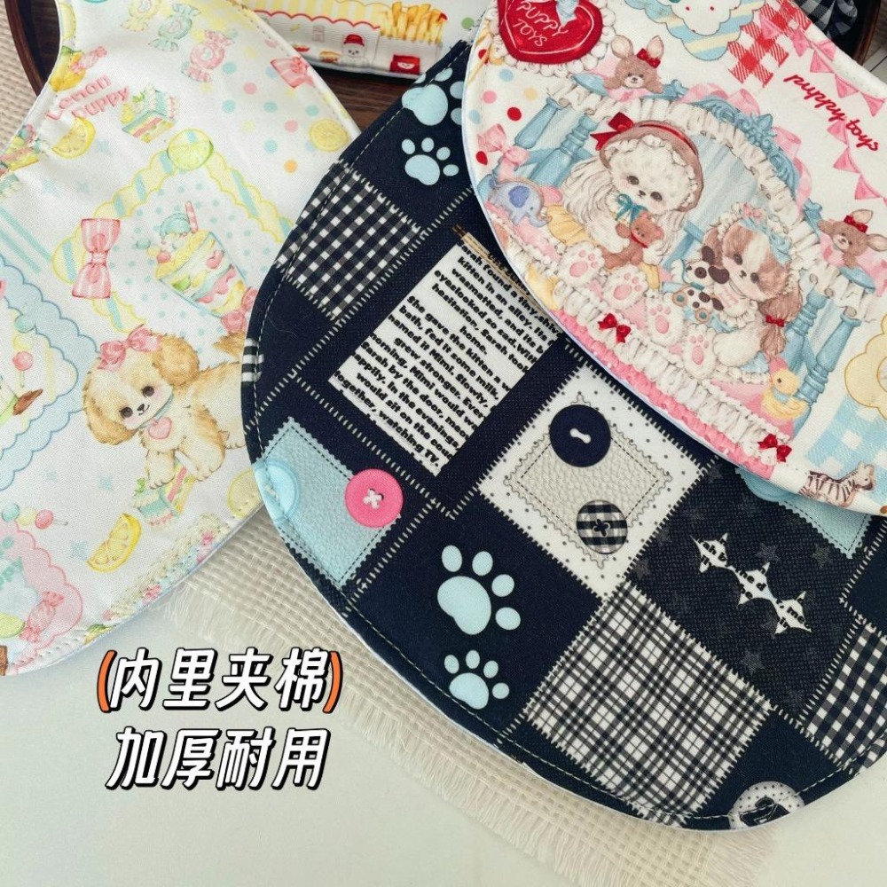 田園風大狗口水巾💐 狗狗圍兜 寵物圍兜 大型犬 寵物配件 寵物領巾 狗領巾 狗狗領巾 狗狗薩摩耶哈士奇黃金獵犬邊牧柯基-細節圖4