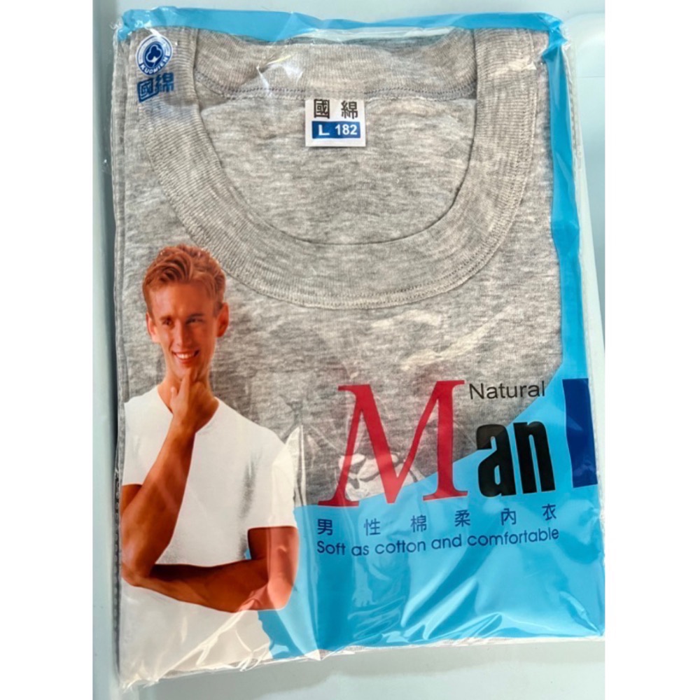 （新竹現貨）國棉～男性短袖圓領（白、黑、淺灰、深灰）-規格圖4