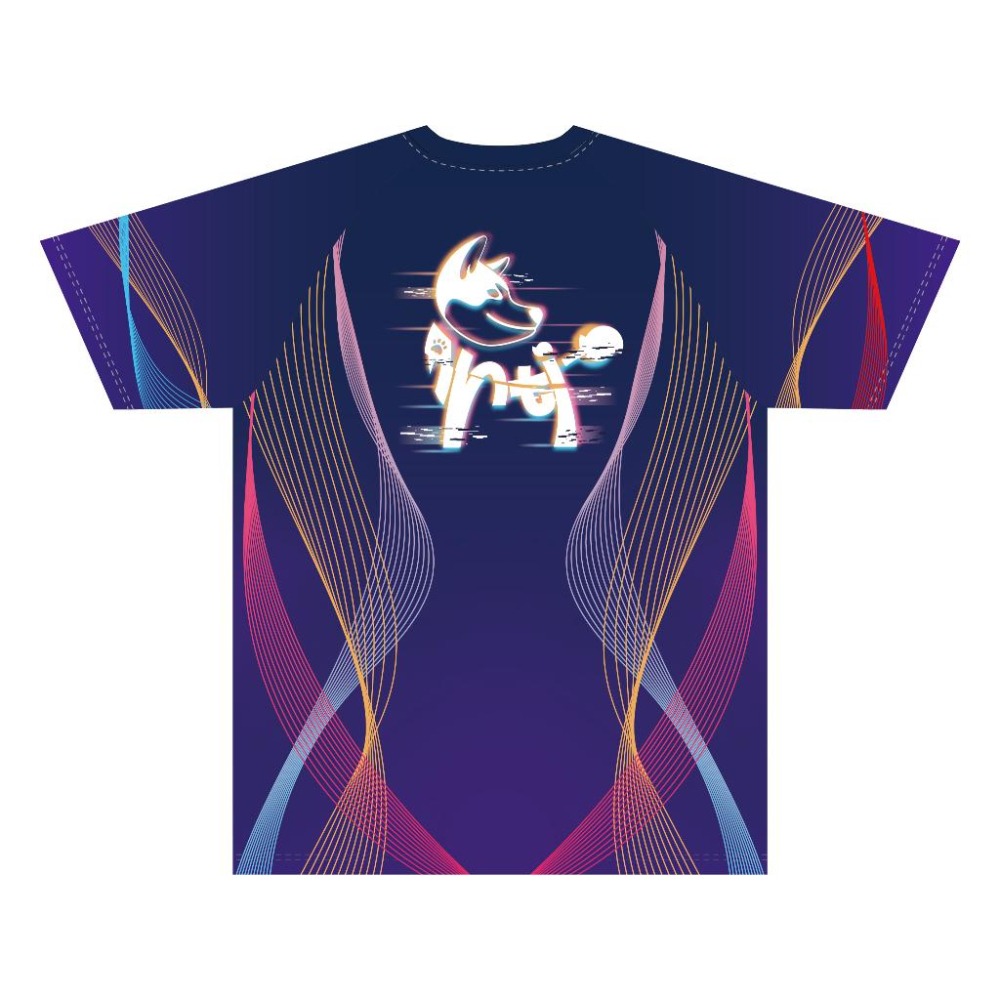 全新現貨 犬犬桌球球衣 (賽博龐克風) 清晰LOGO版 售完不補-細節圖2