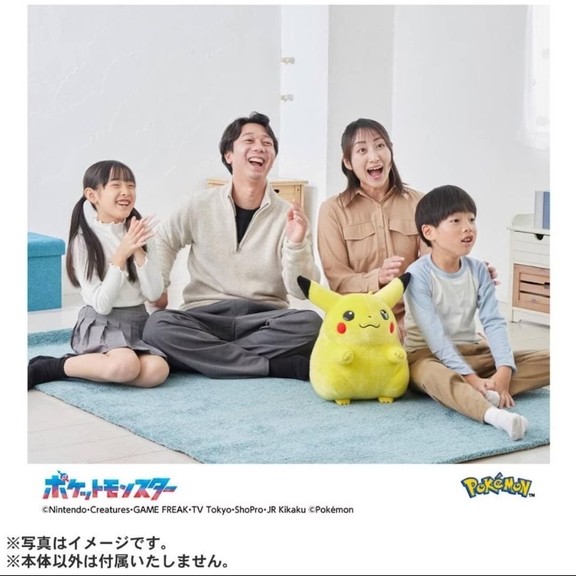 【艾頑玩具】『現貨』TAKARA TOMY 寶可夢 30週年紀念 回來吧 皮卡丘 1/1 絨毛娃娃玩偶 初代 胖皮卡丘-細節圖2
