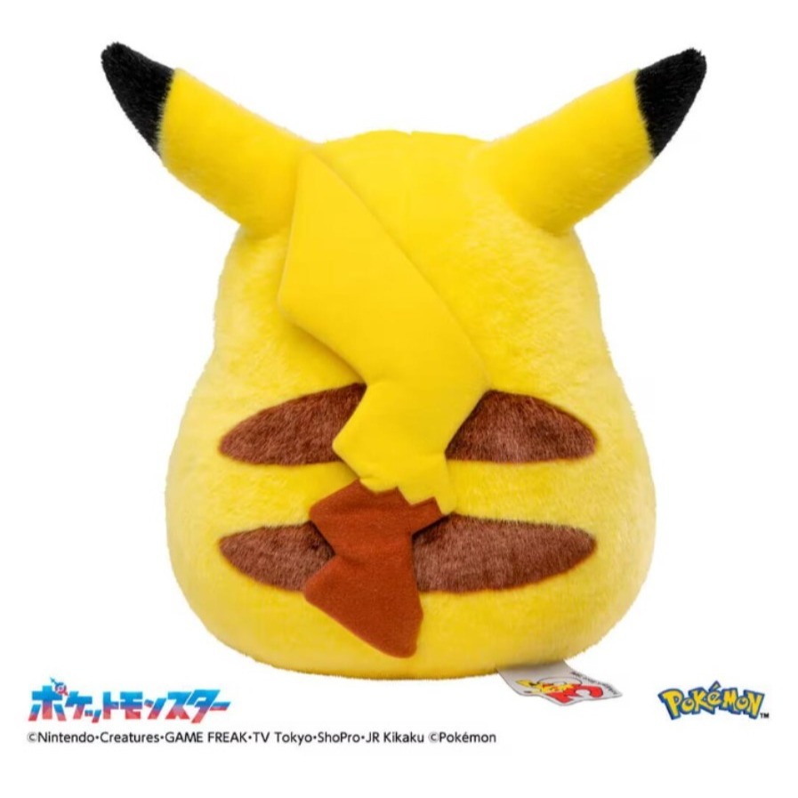 【艾頑玩具】『現貨』TAKARA TOMY 寶可夢 30週年紀念 回來吧 皮卡丘 1/1 絨毛娃娃玩偶 初代 胖皮卡丘-細節圖6