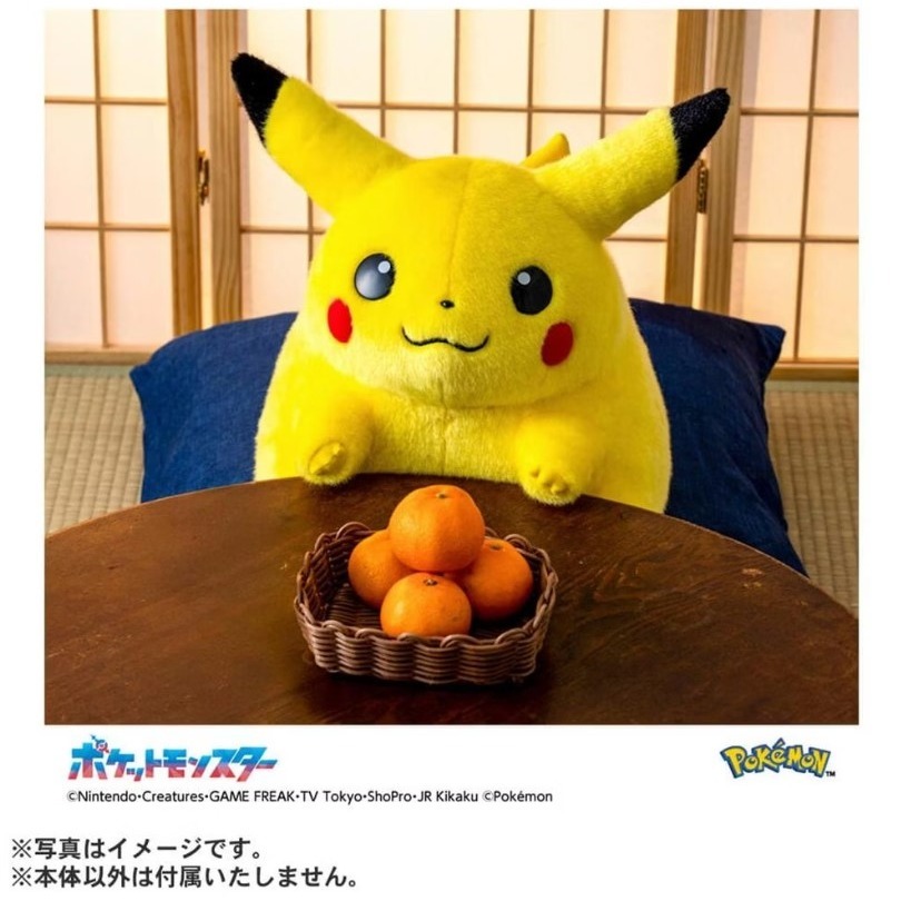 【艾頑玩具】『現貨』TAKARA TOMY 寶可夢 30週年紀念 回來吧 皮卡丘 1/1 絨毛娃娃玩偶 初代 胖皮卡丘-細節圖7