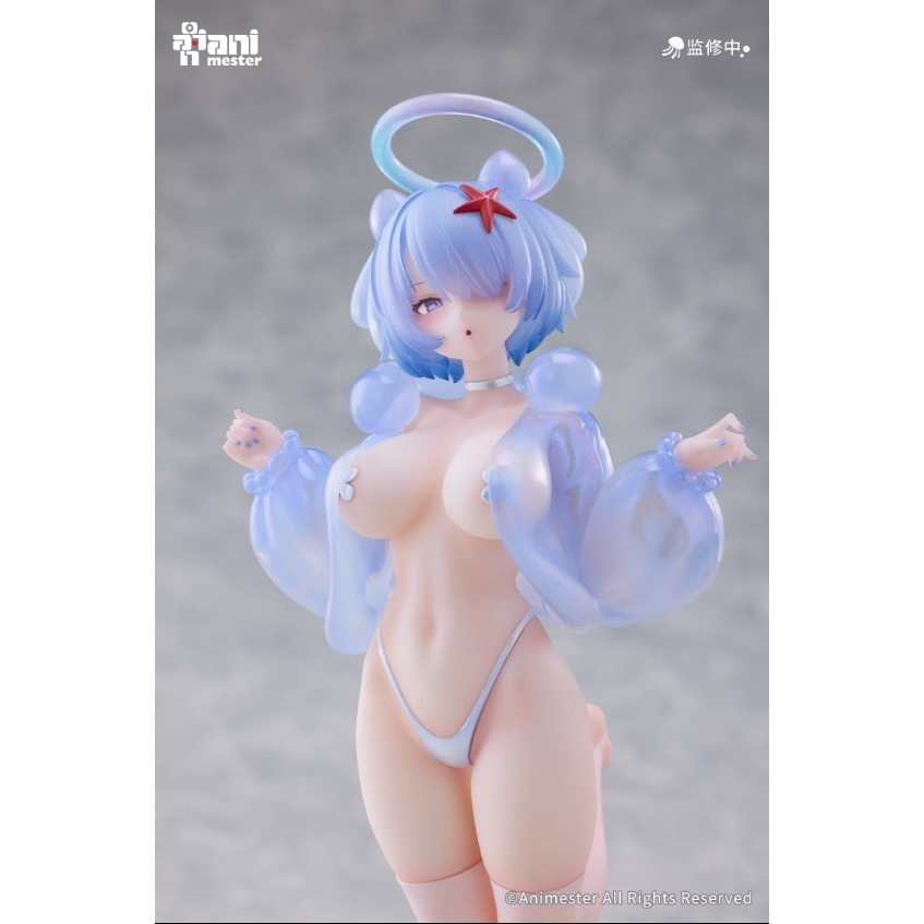 【艾頑玩具】『現貨』大漫匠 Animester 1/7 隨波逐流的水母 露露 初回特典：原畫雷射卡 PVC完成品-細節圖10