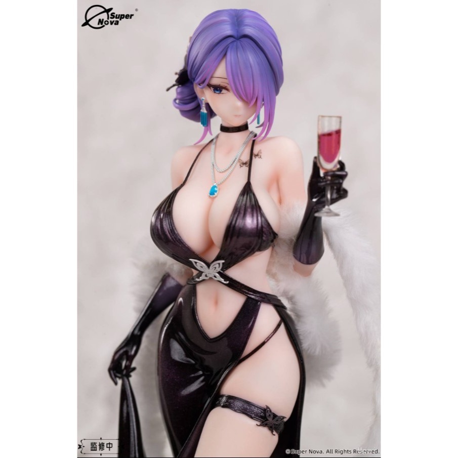 【艾頑玩具】『現貨』Super Nova Biya原畫 尤娜 禮服派對 追視眼 1/6 PVC完成品-細節圖9