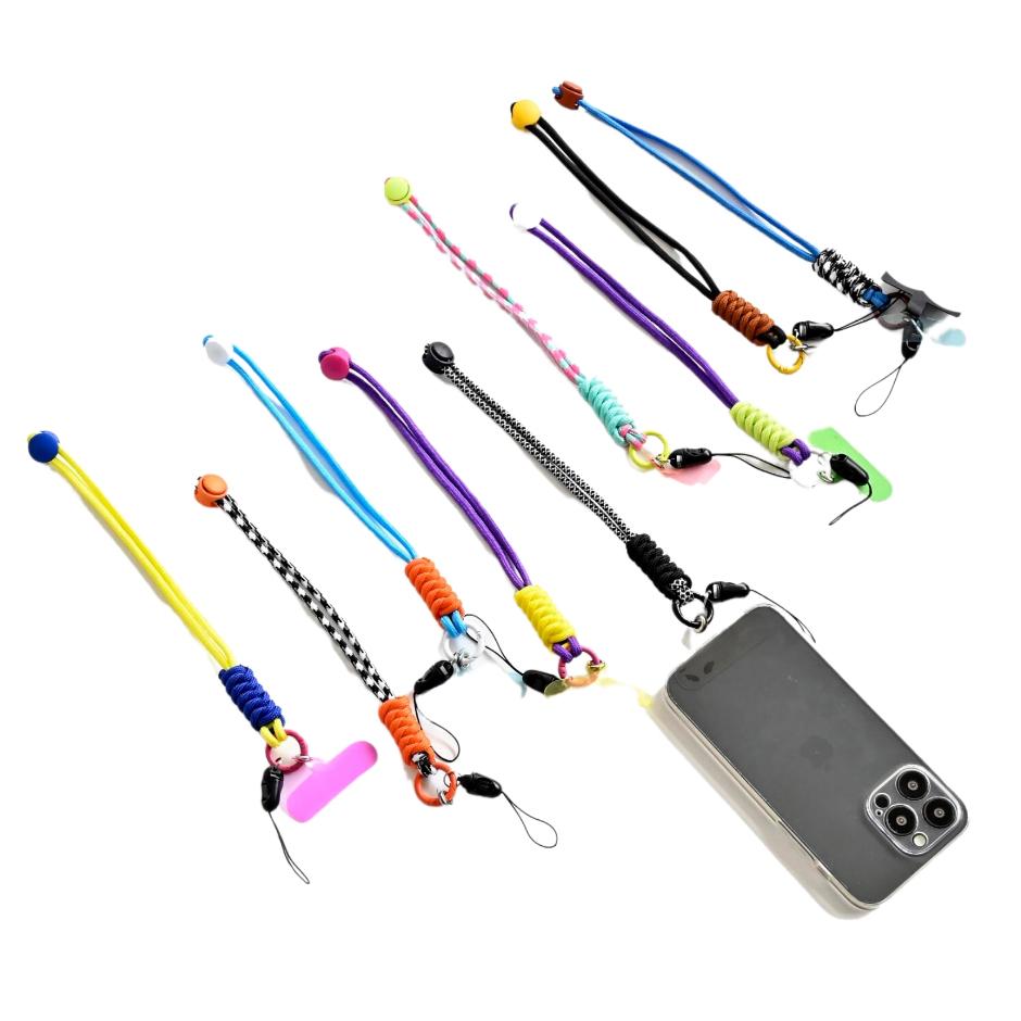 台灣現貨 9色 傘繩 彩色 手機腕繩 手機 短掛繩  PVC軟片 手機繩 手機背繩 手機吊繩 手機掛繩-細節圖9