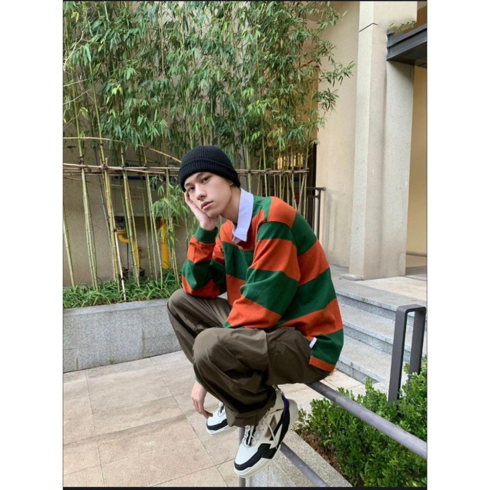 台灣公司貨 粗針針織 厚挺 重磅 短版毛帽 反摺 寒流 大地色 歐美 街頭 日風-細節圖5