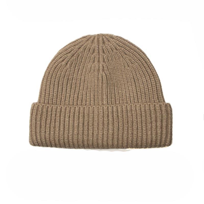 台灣公司貨 粗針針織 厚挺 重磅 短版毛帽 反摺 寒流 大地色 歐美 街頭 日風-細節圖7