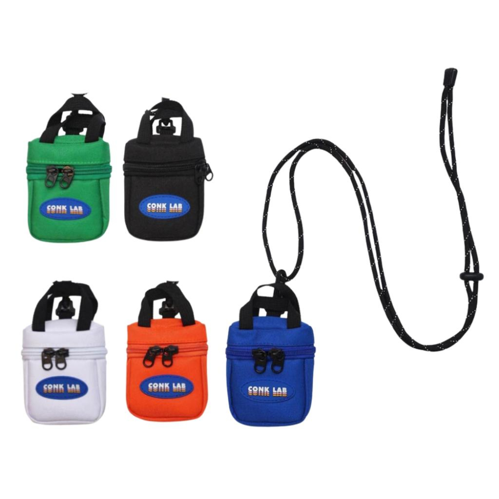 2023 台灣公司貨 防潑水 斜背 超小包 掛包 腰包 防潑水拉鍊 胸包 廢物包 斜背 零錢包-細節圖9