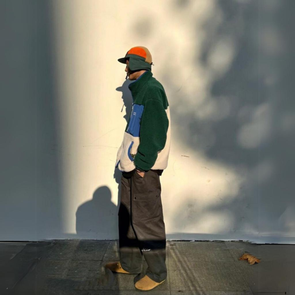 台灣現貨 機能性 戶外 搖粒絨 飛行帽 露營帽 拼接 護耳 短帽簷  工裝 登山 保暖 戶外 寒流 跨年 禮物-細節圖4