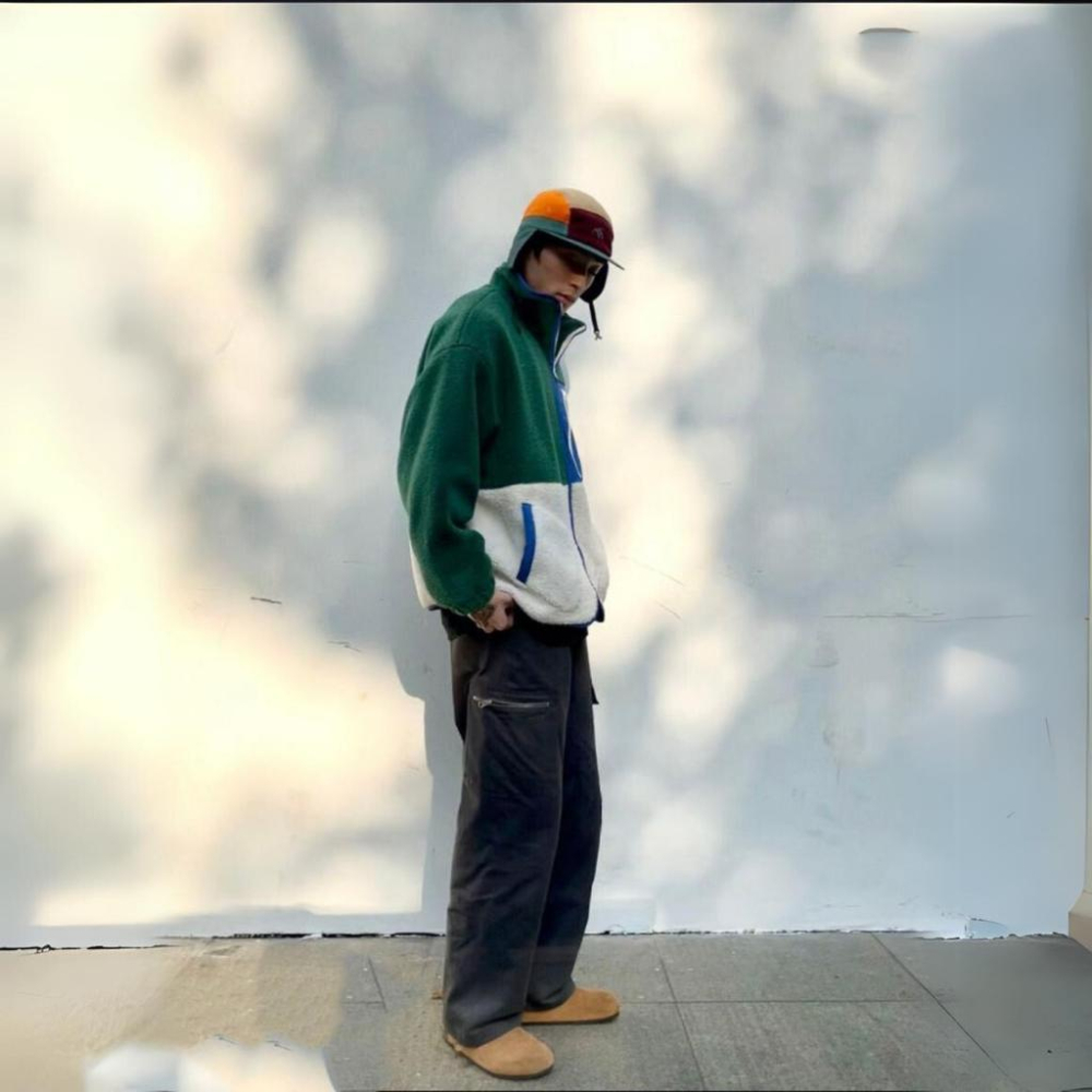 台灣現貨 機能性 戶外 搖粒絨 飛行帽 露營帽 拼接 護耳 短帽簷  工裝 登山 保暖 戶外 寒流 跨年 禮物-細節圖5