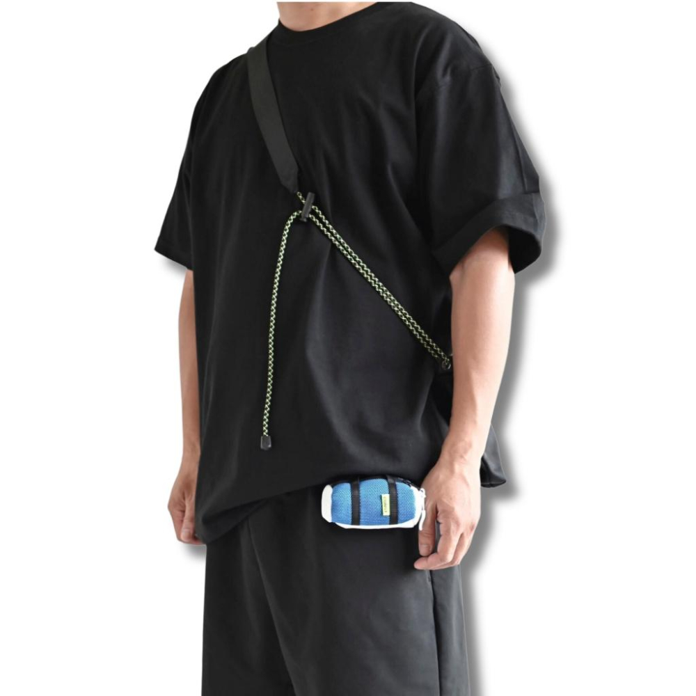 台灣公司貨 撞色 網眼 圓筒包 小包 超小包 收納袋 鑰匙包  耳機包  AirPods 充電線 零錢包 掛包-細節圖4